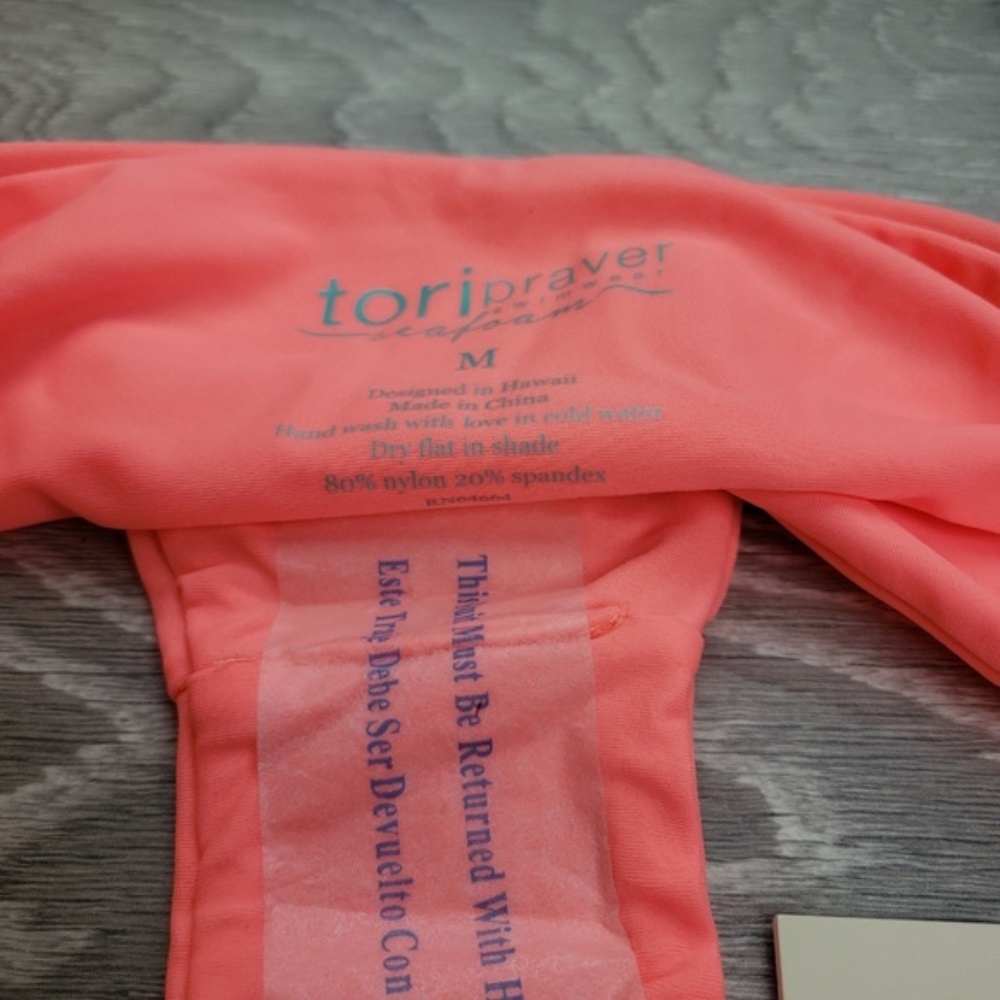 Tori Praver Cheeky Low Rise Bikini Bottom Sz M - Picture 3 of 4